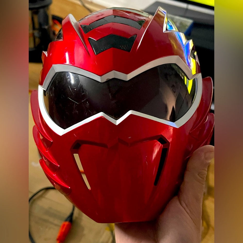 Bandai Power Rangers Red Ranger Jungle Fury Mega Mission Helmet 2008. Tested.